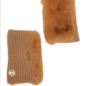 Michael Kors Faux Fur Arm Warmers